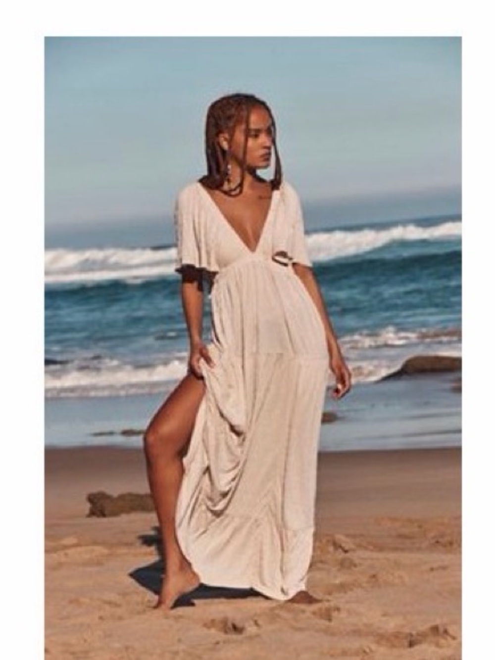 Free People La La Maxi Dress - Salt color